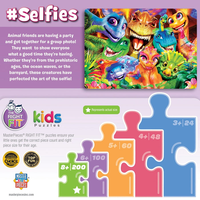 Selfies - Dinosaur Chums 200 Piece Jigsaw Puzzle - for just $12.99! 