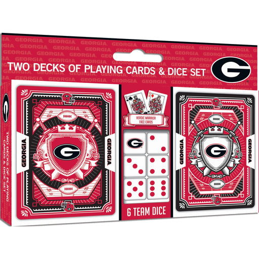 Georgia Bulldogs - 2-Pack Playing Cards & Dice Set - Premium Dice & Cards Sets - Just $19.99! Shop now at Retro Gaming of Denver