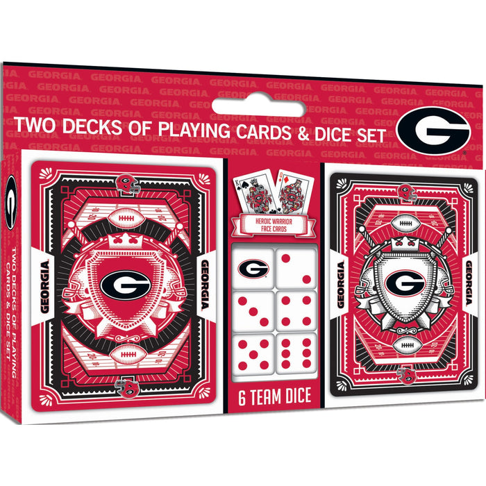 Georgia Bulldogs - 2-Pack Playing Cards & Dice Set - Just $19.99! Shop now at Retro Gaming of Denver