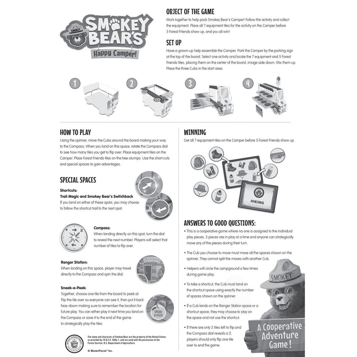 Smokey Bear's Happy Camper Co-Op Game - for just $19.99! 