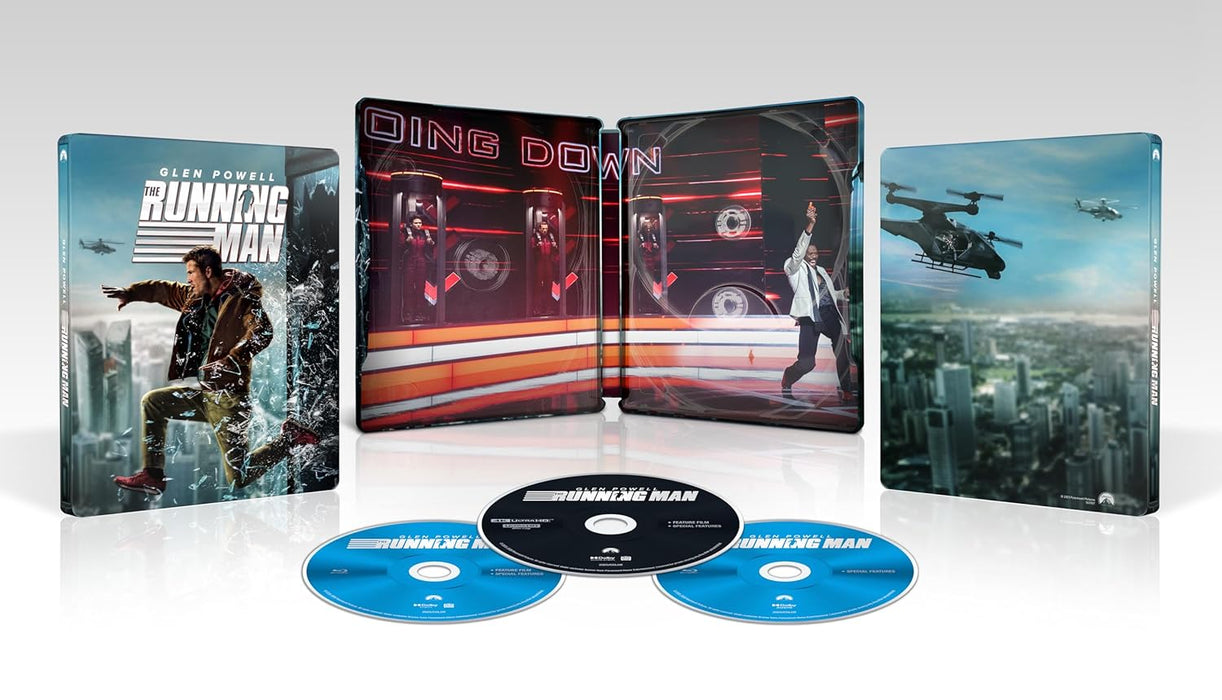 The Running Man (2025) - Limited Edition Steelbook (4K Ultra HD + Blu-ray + Digital) - for just $57.99! 