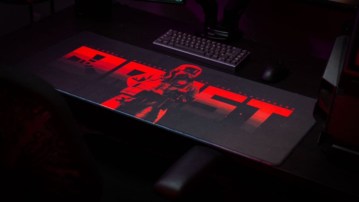 "Welcome to Rust" — Rust Deskmat - for just $59.95! 