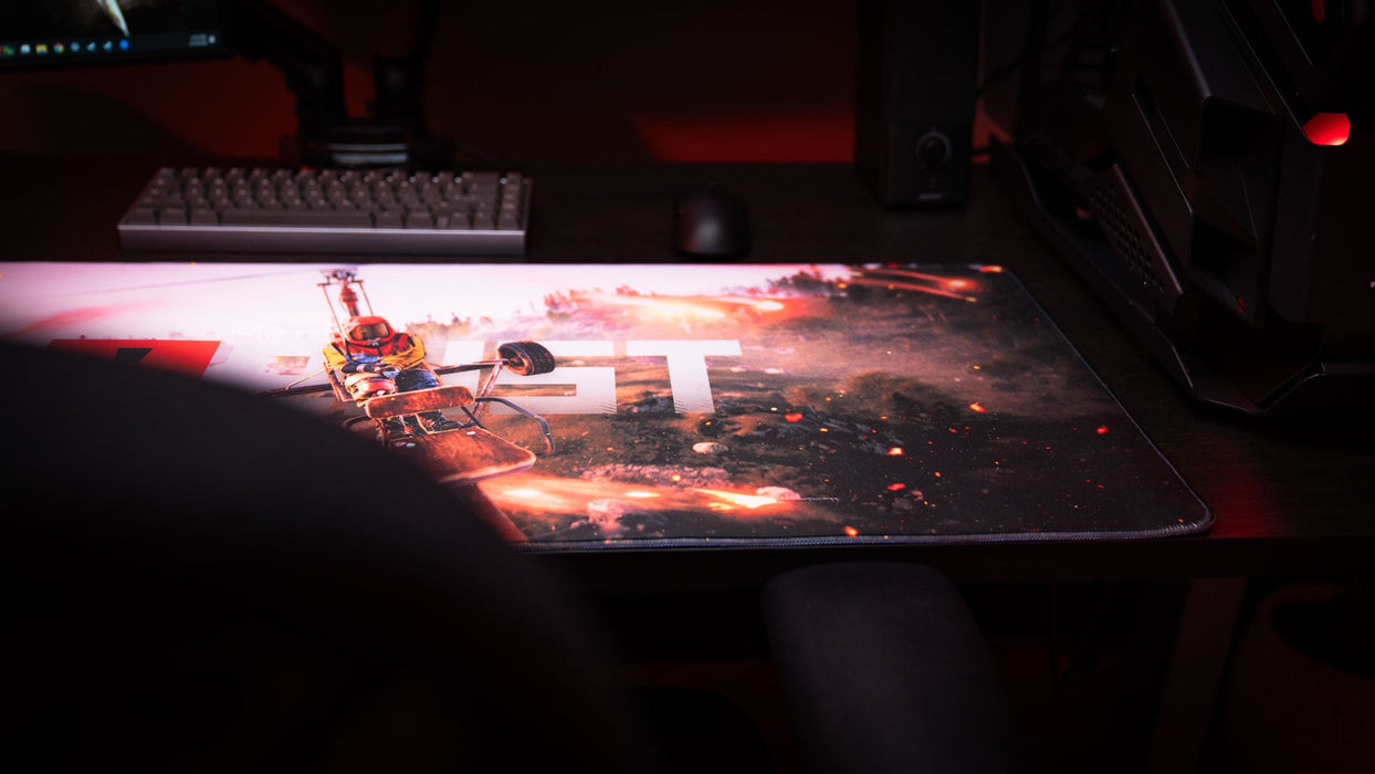 "Minicopter Joyride" — Rust Deskmat - for just $49.95! 