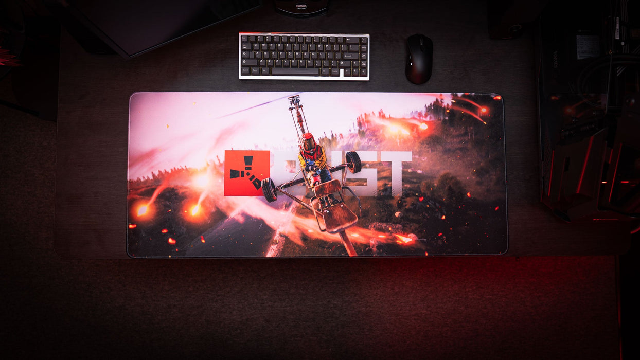 "Minicopter Joyride" — Rust Deskmat - for just $49.95! 