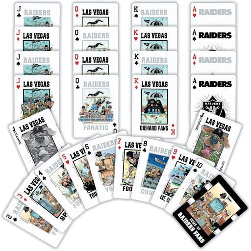 Las Vegas Raiders Fan Deck Playing Cards - 54 Card Deck - Just $6.99! Shop now at Retro Gaming of Denver