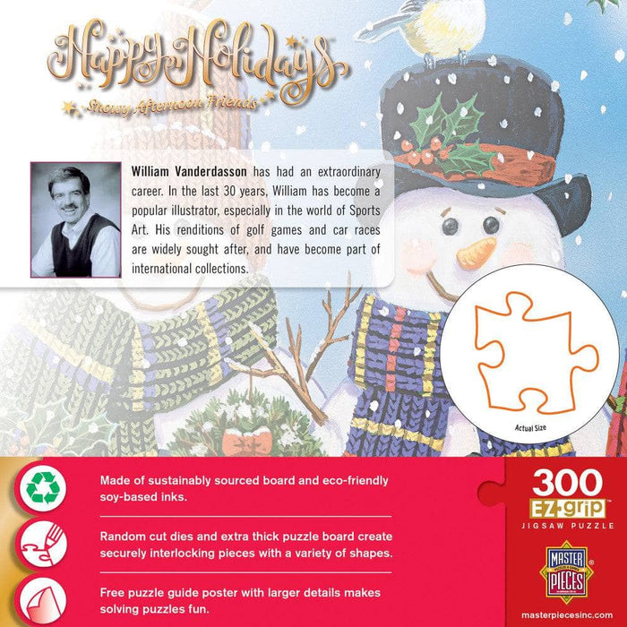 Happy Holidays - Snowy Afternoon Friends 300 Piece EZ Grip Jigsaw Puzzle - for just $14.99! 