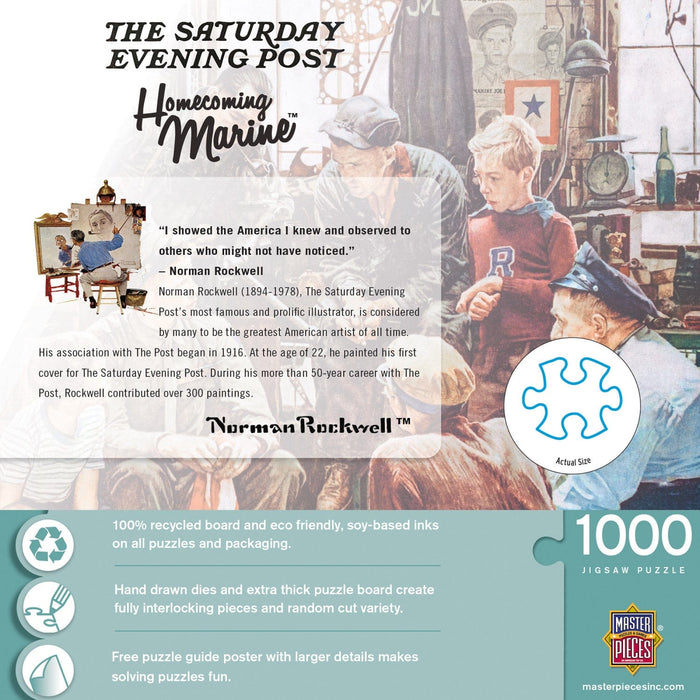 Saturday Evening Post - Homecoming Marine 1000 Piece Jigsaw Puzzle - for just $16.99! 