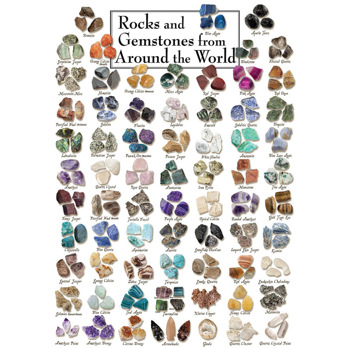 Rocks & Gemstones from Around the World 1000 Piece Jigsaw Puzzle - Just $16.99! Shop now at Retro Gaming of Denver