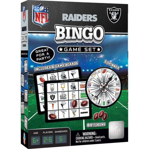 Las Vegas Raiders NFL Bingo Game - for just $12.99! 