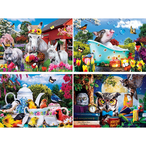Wild & Whimsical - 500 Piece Jigsaw Puzzles 4 Pack - Premium 500 Piece - Just $24.99! Shop now at Retro Gaming of Denver