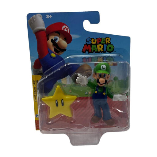 Super Mario Luigi with Super Star Figure - Just $14.95! Shop now at Retro Gaming of Denver