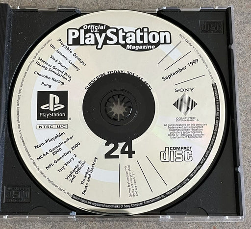 Playstation Magazine September 1999 Demo Disc (Playstation) - for just $6.99! 
