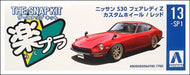 Aoshima: 1/32 The Snap Kit Nissan S30 Fairlady Z Custom Wheel (Red) Scale Model Kit #13-SP1 - for just $24.99! 