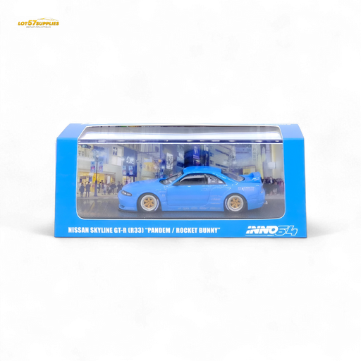 Inno64 Nissan Skyline GT-R R33 Pandem Rocket Bunny Widebody in Blue 1:64 - for just $28.99! 