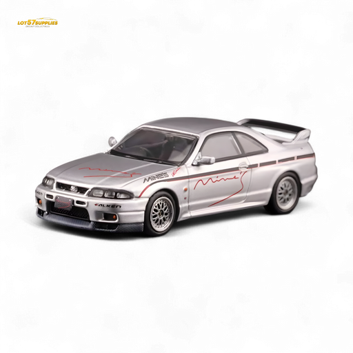 Inno64 NISSAN SKYLINE GR-R (R33) "Tuned by Mine's" Silver 1:64 - for just $29.99! 