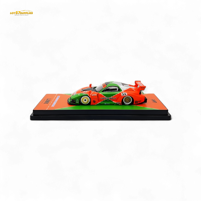 Inno64 Mazda RX-7 LBWK FD3S Orange/Green MDX 24' 1:64 IN64-LBWK-RX7-04 - for just $34.99! 