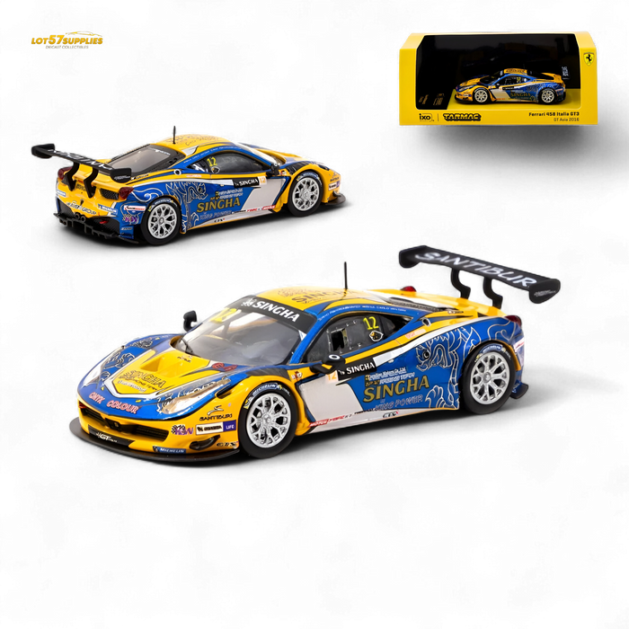 Tarmac Works Ferrari 458 Italia GT3 GT Asia 2016 T64-074-16GTA12 1:64 - for just $29.99! 