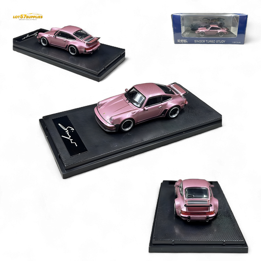 HobbyFans Porsche Singer 930 Turbo Study Ghost Player Custom Pink 1:64 - for just $34.99! 