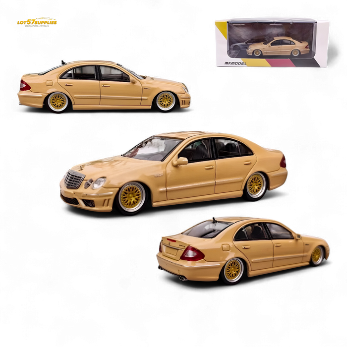 MK Model Mercedes-Benz E63 AMG W211 Lowered in Desert Yellow 1:64 - for just $32.99! 
