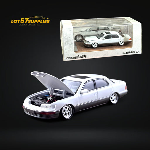 Fine works64 Lexus LS400 - White/Gray Double Stanced 1:64 - for just $39.99! 