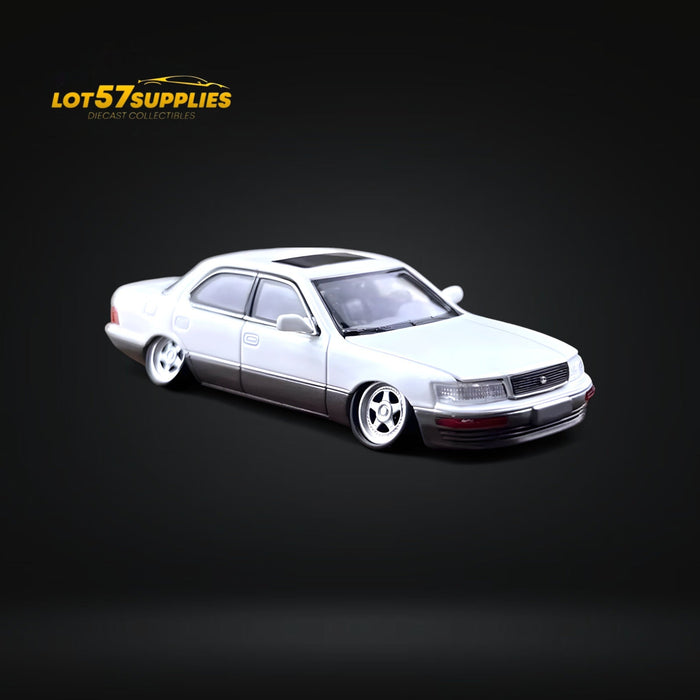 Fine works64 Lexus LS400 - White/Gray Double Stanced 1:64 - for just $39.99! 