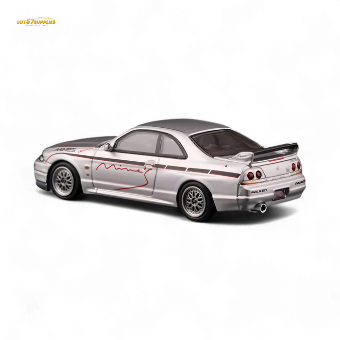Inno64 NISSAN SKYLINE GR-R (R33) "Tuned by Mine's" Silver 1:64 - for just $29.99! 