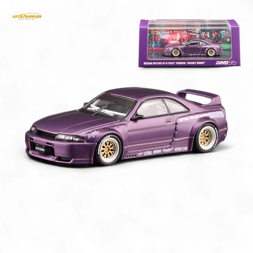 Inno64 NISSAN SKYLINE GT-R (R33) "PANDEM ROCKET BUNNY" Purple 1:64 - for just $29.99! 