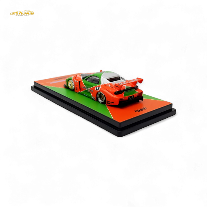 Inno64 Mazda RX-7 LBWK FD3S Orange/Green MDX 24' 1:64 IN64-LBWK-RX7-04 - for just $34.99! 