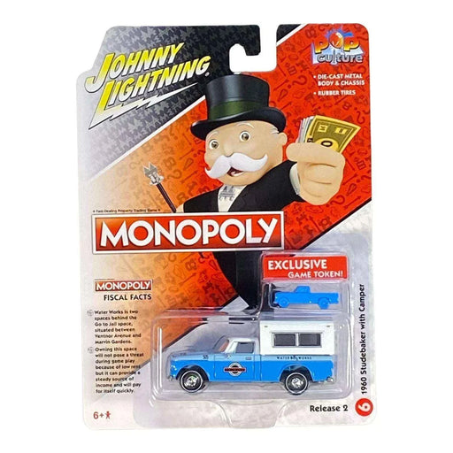 Johnny Lightning 1960 Studebaker with Camper - Monopoly Water Works w/Exclusive Game Token - for just $7.99! 