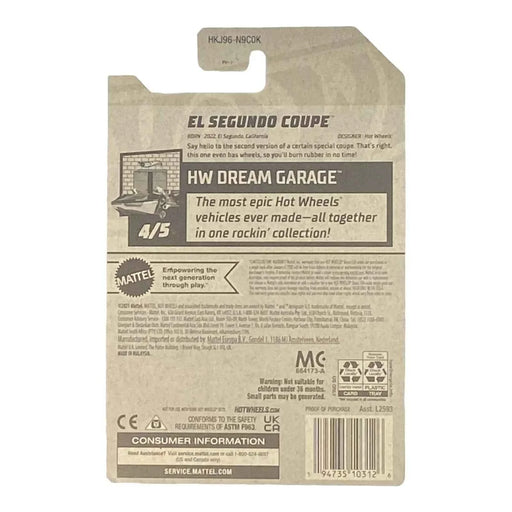 Hot Wheels El Segundo Coupe - Dream Garage Series 4/5 - for just $1.79! 