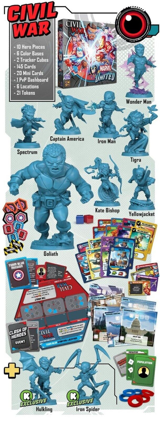 Marvel United: Civil War - Kickstarter Edition - for just $49.99! 