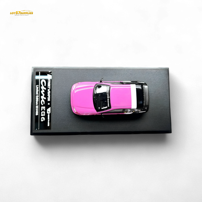 Street Weapon Honda Civic EG6 No Good Racing Pink - Black 1:64 - for just $38.99! 