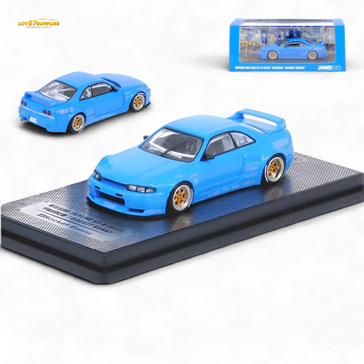 Inno64 Nissan Skyline GT-R R33 Pandem Rocket Bunny Widebody in Blue 1:64 - for just $28.99! 