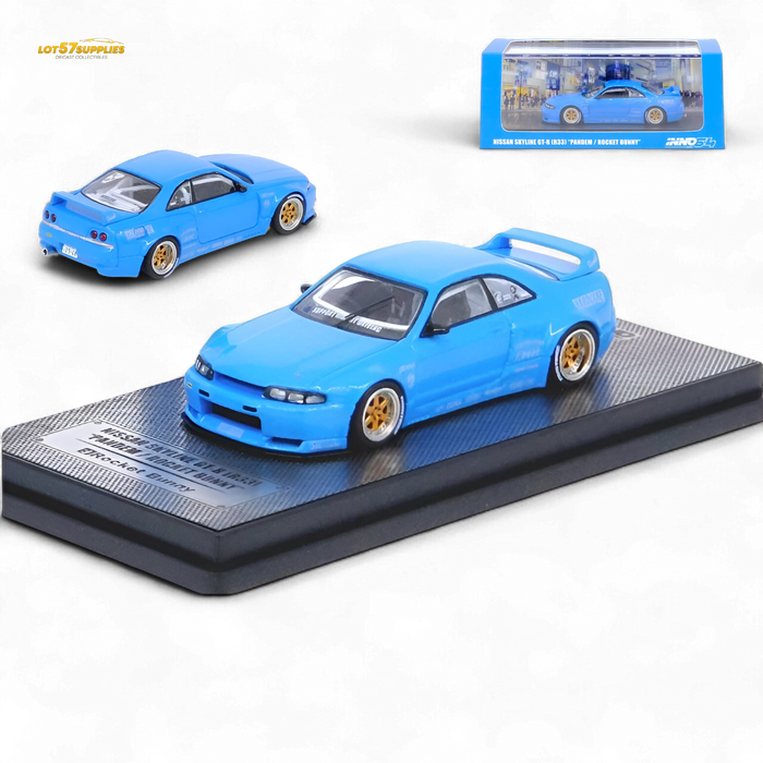 Inno64 Nissan Skyline GT-R R33 Pandem Rocket Bunny Blue 1:64 - for just $28.99! 