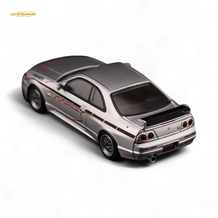 Inno64 NISSAN SKYLINE GR-R (R33) "Tuned by Mine's" Silver 1:64 - for just $29.99! 