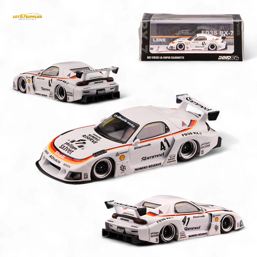 Inno64 Mazda RX-7 LBWK in White 1:64 IN64-LBWK-RX7-02 - for just $29.99! 
