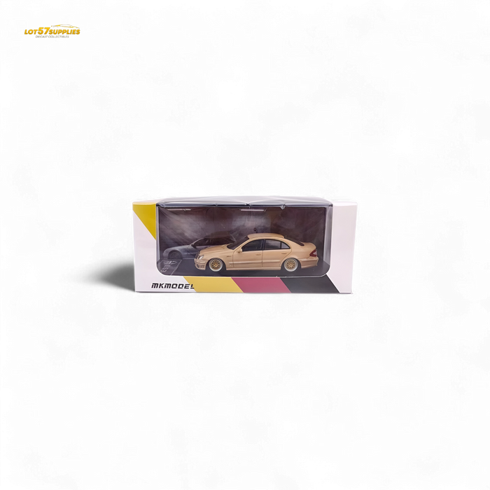 MK Model Mercedes-Benz E63 AMG W211 Lowered in Desert Yellow 1:64 - for just $32.99! 