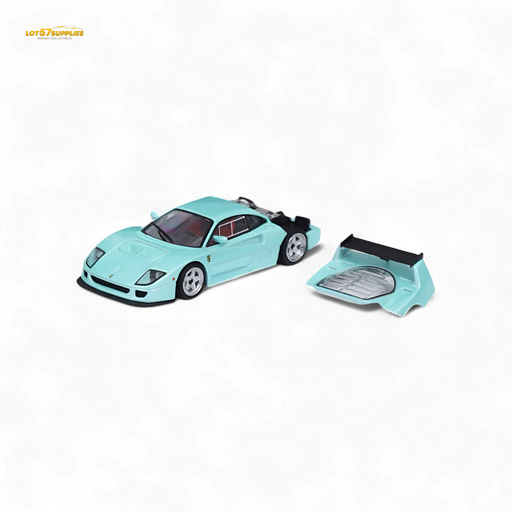 Stance Hunters Ferrari F40 LM Light Aqua Green With Removable Rear Engine Cover 1:64 - for just $44.99! 