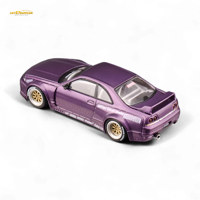 Inno64 NISSAN SKYLINE GT-R (R33) "PANDEM ROCKET BUNNY" Purple 1:64 - for just $29.99! 