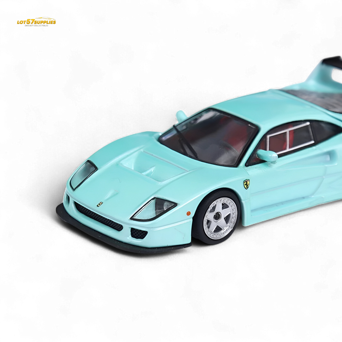 Stance Hunters Ferrari F40 LM Light Aqua Green With Removable Rear Engine Cover 1:64 - for just $44.99! 