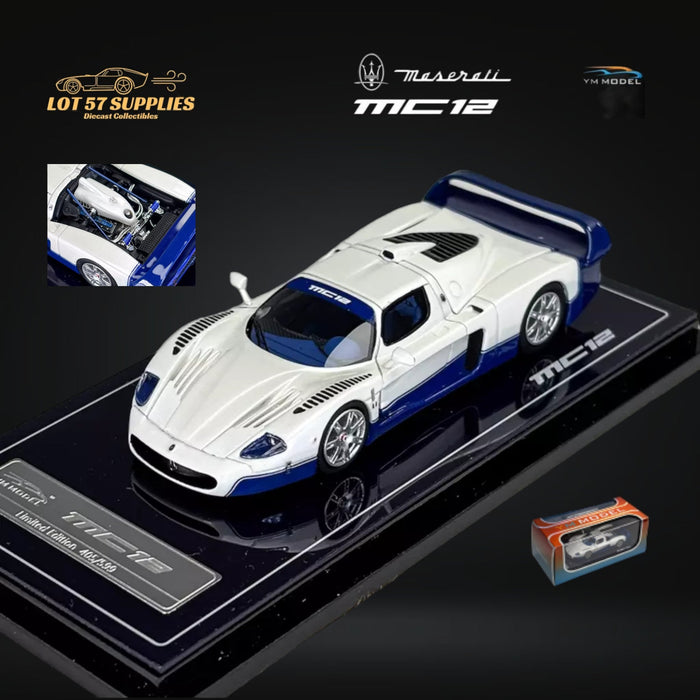 YM Model Maserati MC12 Stradale 2-Tone Blue / White Limited to 499 Pcs 1:64 - Just $99.99! Shop now at Retro Gaming of Denver