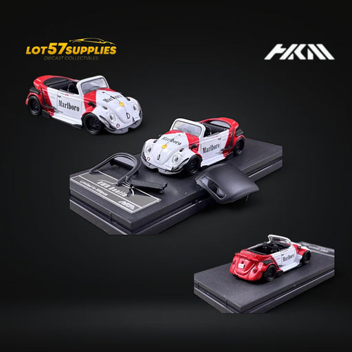 HKM Model VW Beetle Convertible Cabriolet Marlboro 1:64 Limited to 599 Pcs - for just $34.99! 