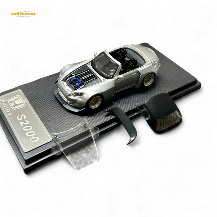 Rhino Model RM 1:64 Honda S2000 Wide-Body Roadster Silver - for just $34.99! 