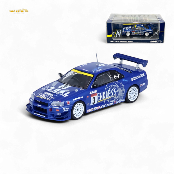 Inno64 NISSAN SKYLINE GT-R (R34) #3 "ENDLESS ADVAN"  Super Taikyu Series 2002 Winner 1:64 - for just $29.99! 