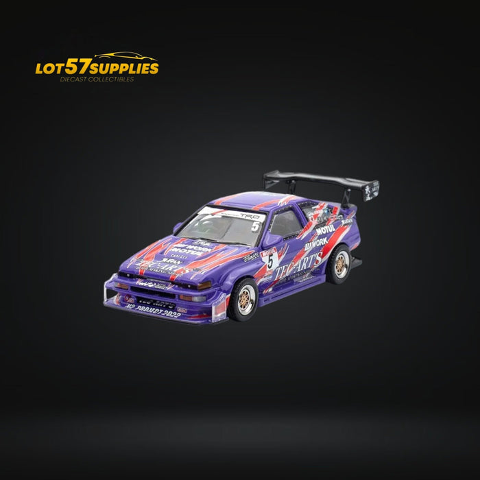 Inno64 Toyota Sprinter Trueno AE86 TEC-ARTS in Purple 1:64 IN64-AE86N2-TECART - for just $26.99! 