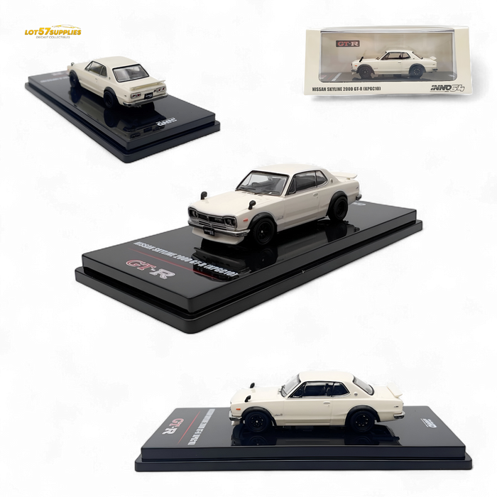 Inno64 Nissan Skyline 2000 GT-R (KPGC10) in White 1:64 - for just $26.99! 