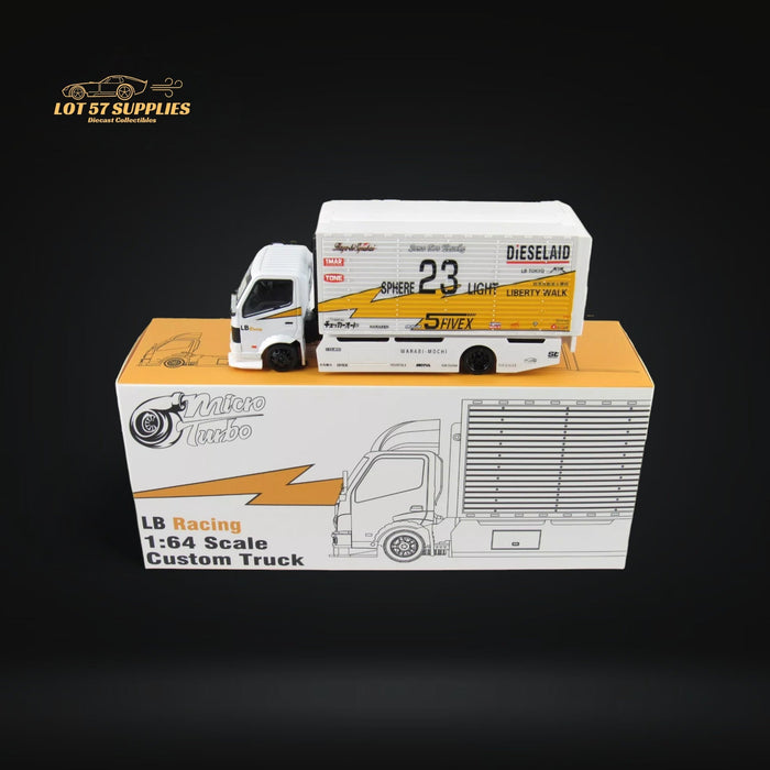MicroTurbo HINO 300 Custom Truck LBWK Silhouette Lighting #23 1:64 - for just $49.99! 