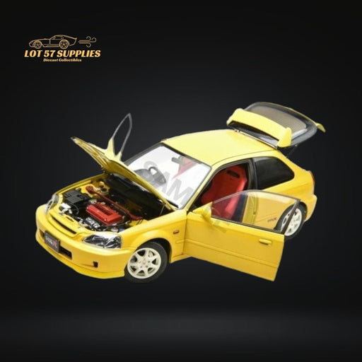 MOTORHELIX Honda Civic Type-R EK9-120 YELLOW 1:18 - Premium Honda - Just $289.99! Shop now at Retro Gaming of Denver