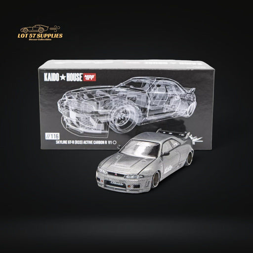 RAW CHASE Mini GT x Kaido House Nissan Skyline GT-R (R33) Active Carbon R 1:64 KHMG116 - Just $104.99! Shop now at Retro Gaming of Denver