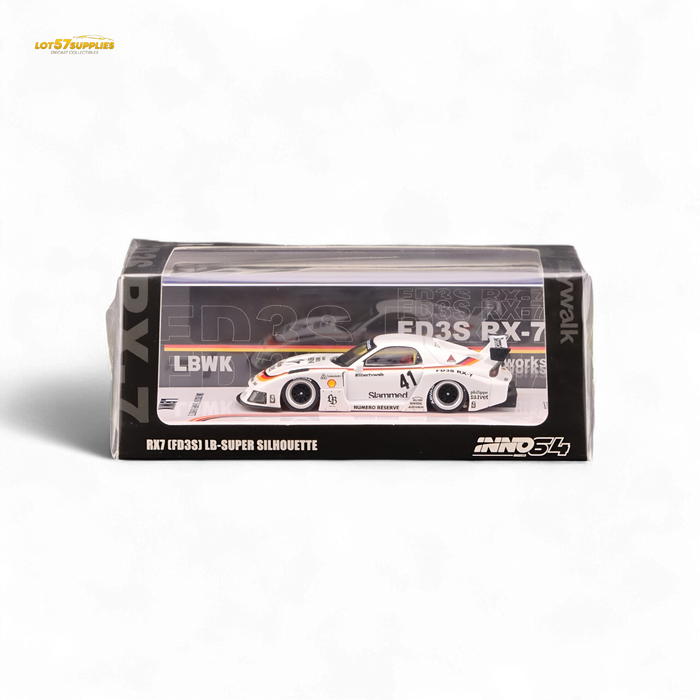Inno64 Mazda RX-7 LBWK in White 1:64 IN64-LBWK-RX7-02 - for just $29.99! 